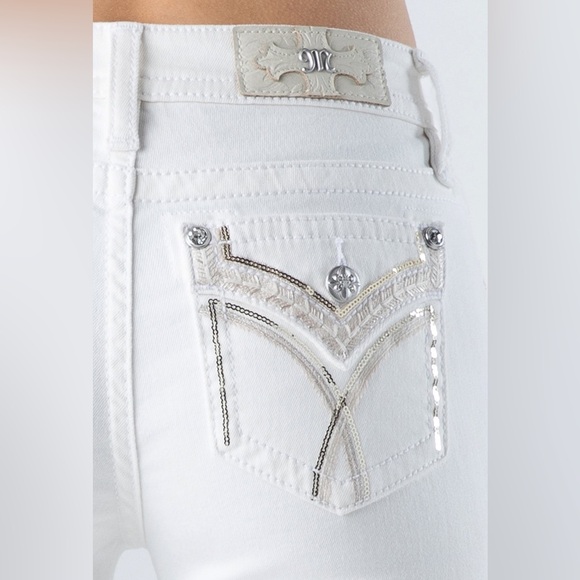 MISS ME MID RISE BOOTCUT JEANS, WHITE - Picture 1 of 9